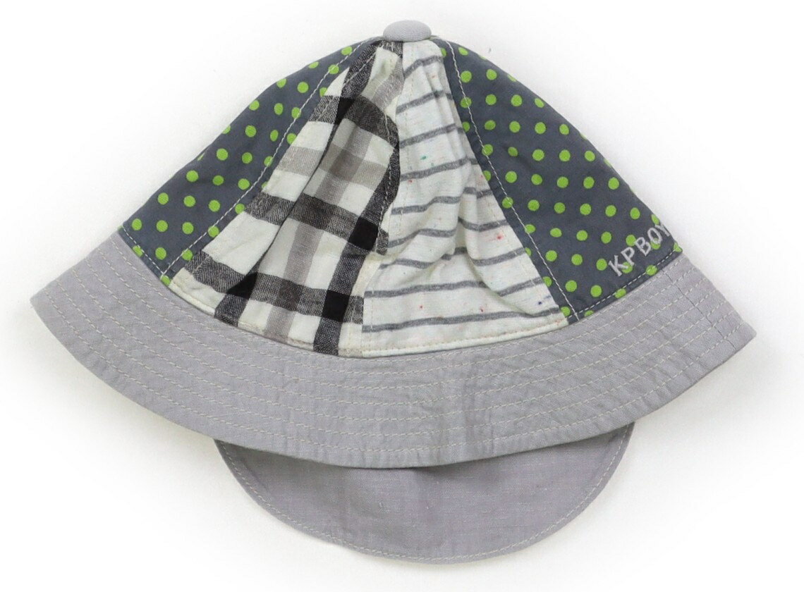 ニットプランナー KP Knit Planner KP 帽子 Hat/Cap 男の子 グレー 黄緑 子供服 ベビー服 キッズ アウトレット ユーズド 【中古】キッズ・ベビー・マタニティ