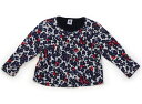 プチバトー PETIT BATEAU カーディガン 80 女の子 ネイビー・ホワイト・レッド・花柄 子供服 ベビー服 キッズ アウトレット ユーズド 【中古】キッズ・ベビー・マタニティ