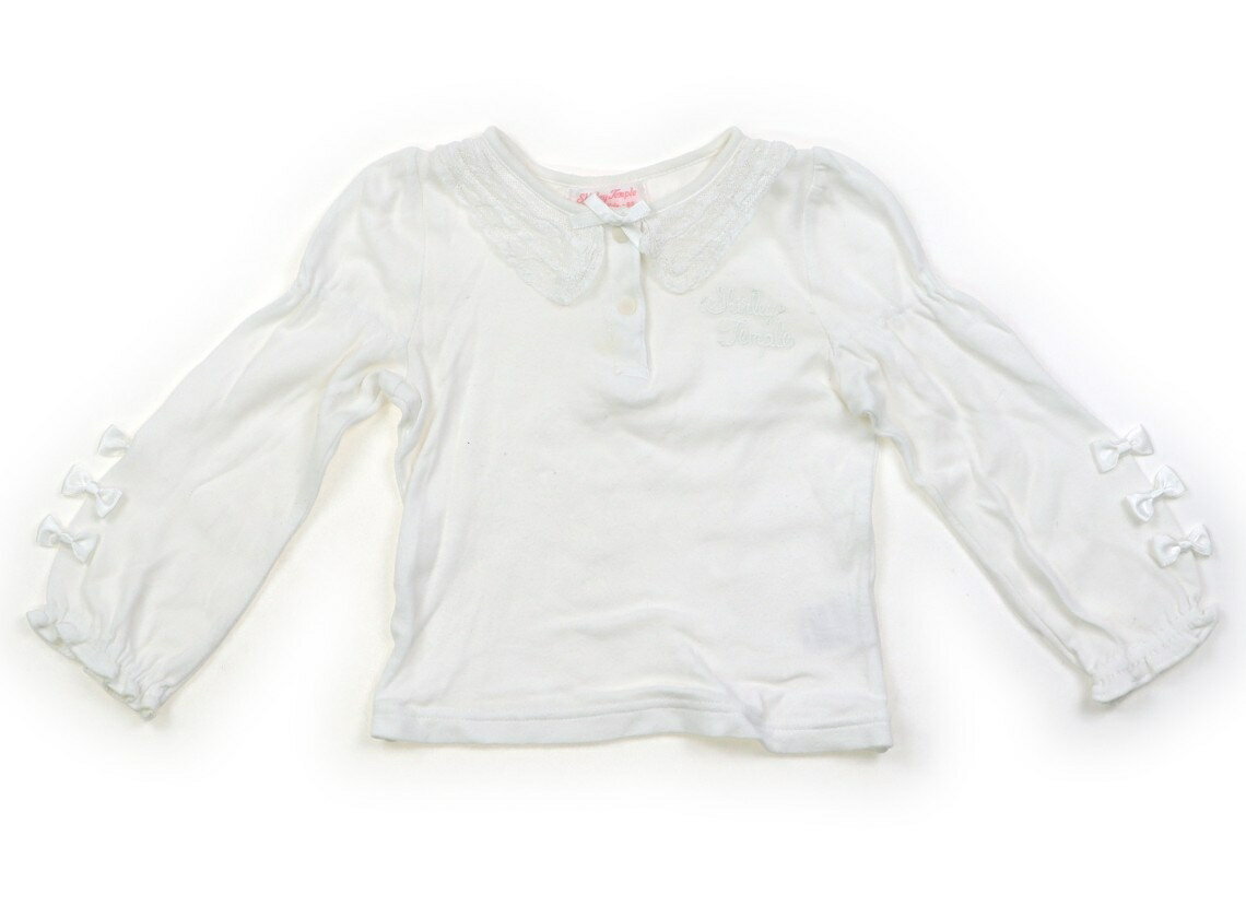 　ブランド 　Shirley Temple(シャーリーテンプル) 　カテゴリー 　Tシャツ・カットソー 　サイズ 　90サイズ 　色 　ホワイト 　状態 　★★★ 　記名 　なし 　ジャンル 　Girl カットソー生地です。胸元と袖に汚れあり。細かい毛玉と洗いざらし感はありますが、まだまだお使い頂けそうです。 ＊【状態】【サイズ】に関しての詳しい説明はこちら