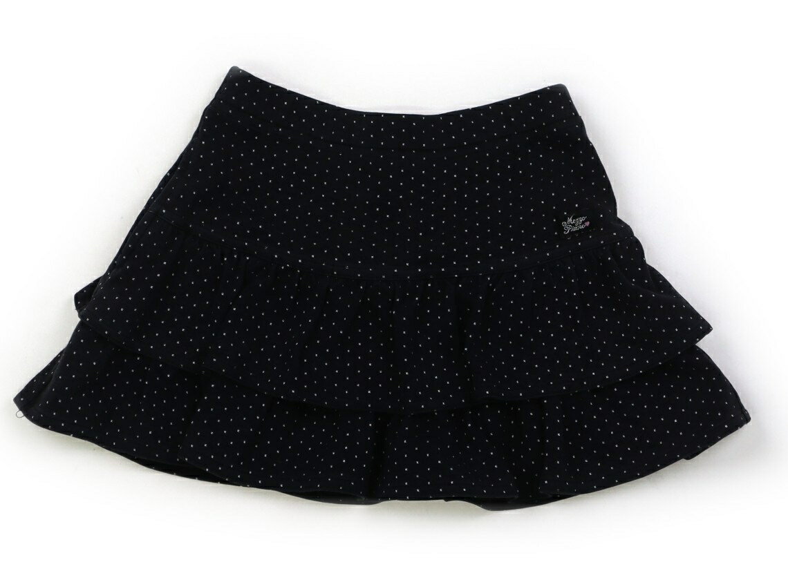 メゾピアノ mezzo piano スカート 100 女の子 ドット柄、黒白 子供服 ベビー服 キッズ アウトレット ユーズド 【中古】キッズ・ベビー・マタニティ