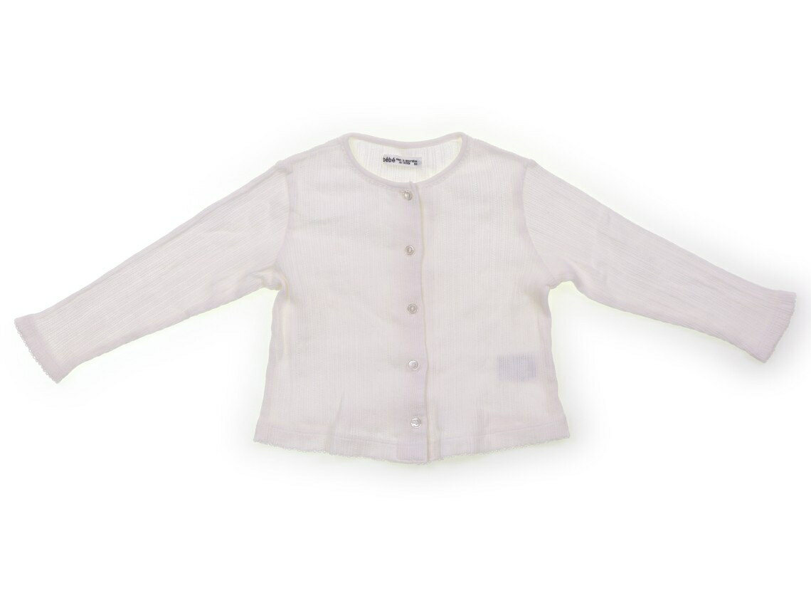 べべ BeBe カーディガン 90 女の子 ホワイト 子供服 ベビー服 キッズ アウトレット ユーズド 【中古】キッズ・ベビー・マタニティ
