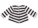 プチバトー PETIT BATEAU カーディガン 80 女の子 オフ ネイビーボーダー 子供服 ベビー服 キッズ アウトレット ユーズド 【中古】キッズ ベビー マタニティ