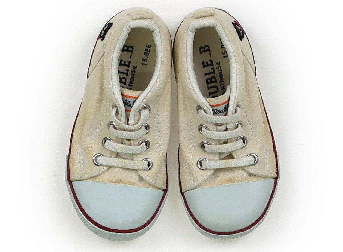 Sneakers - ダブルB Double B スニーカー 靴15cm～ 男の子 ベージュ×赤 子供服 ベビー服 キッズ アウトレット ユーズド 【中古】キッズ・ベビー・マタニティ