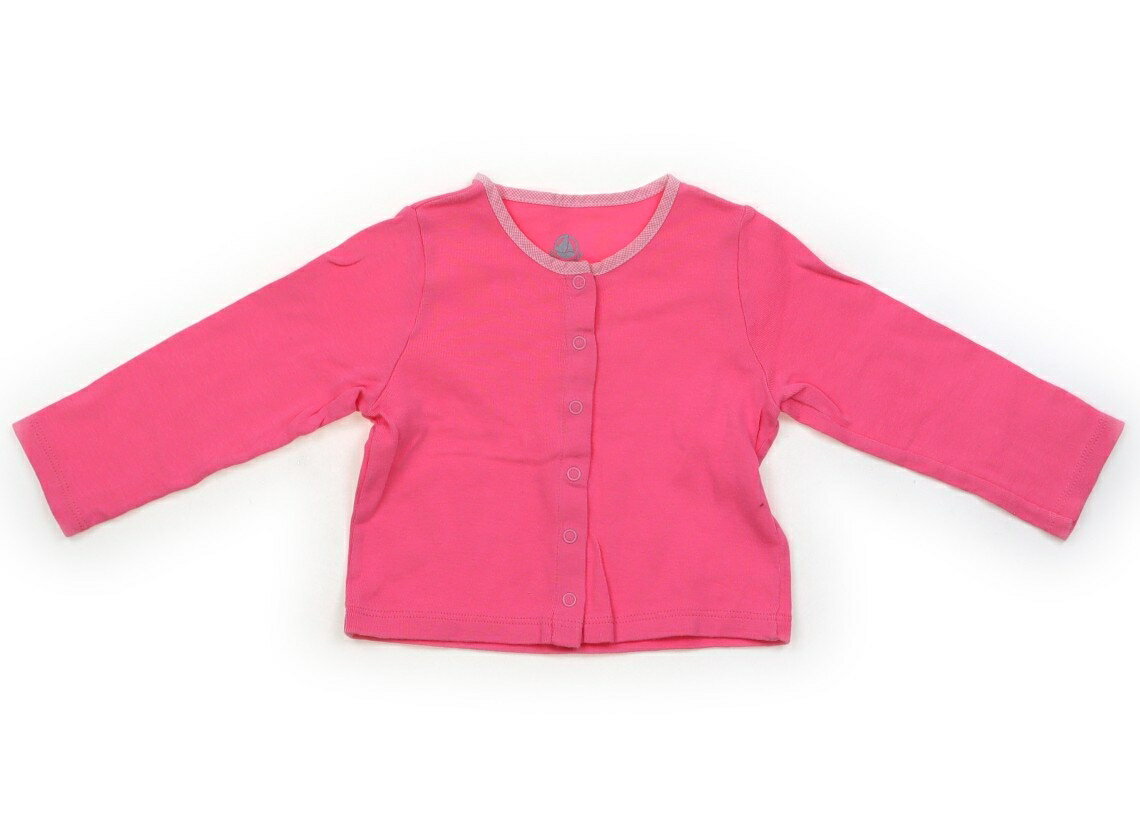 プチバトー PETIT BATEAU カーディガン 70 女の子 ピンク 子供服 ベビー服 キッズ アウトレット ユーズド 【中古】キッズ・ベビー・マタニティ