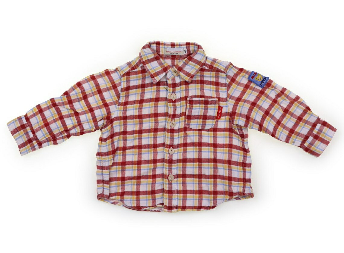 Rakuten - ミキハウス miki HOUSE シャツ・ブラウス 80 男の子 赤、黄色、水色 子供服 ベビー服 キッズ アウトレット ユーズド 【中古】キッズ・ベビー・マタニティ