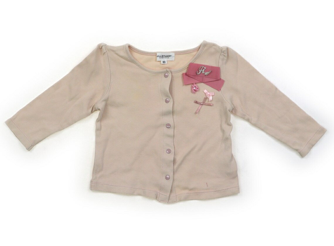 ジルスチュアート JILL STUART カーディガン 80 女の子 ベビーピンク、リボン 子供服 ベビー服 キッズ アウトレット ユーズド 【中古】キッズ・ベビー・マタニティ