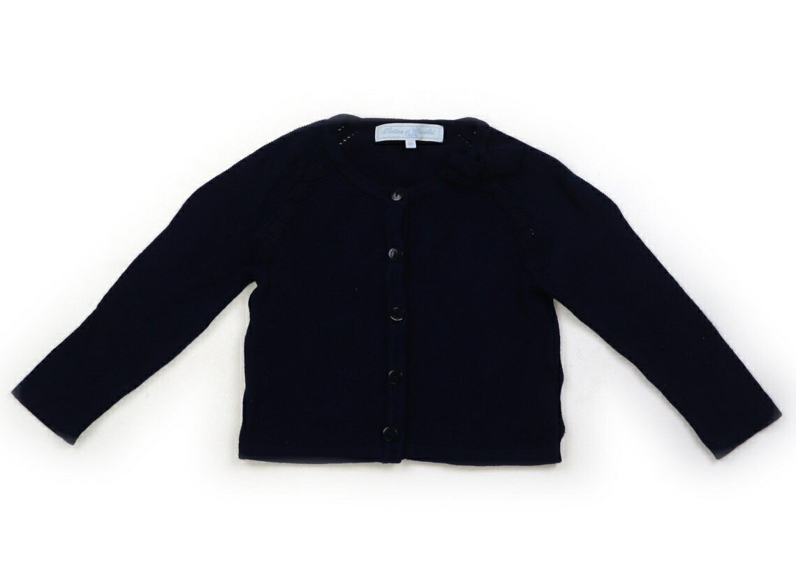 Cardigans - タルティーヌエショコラ Tartine et Chocolat カーディガン 80 女の子 ネイビー 子供服 ベビー服 キッズ アウトレット ユーズド 【中古】キッズ・ベビー・マタニティ