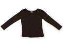 プチバトー PETIT BATEAU Tシャツ カットソー 90 女の子 ブラウン 子供服 ベビー服 キッズ アウトレット ユーズド 【中古】キッズ ベビー マタニティ