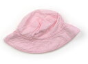 ミキハウス miki HOUSE 帽子 Hat/Cap 女の子 ピンクチェック、白 子供服 ベビー服 キッズ アウトレット ユーズド 【中古】キッズ・ベビー・マ...