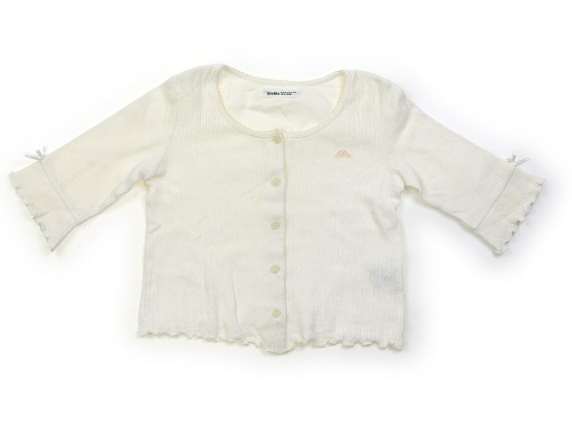 べべ BeBe カーディガン 110 女の子 白 子供服 ベビー服 キッズ アウトレット ユーズド 【中古】キッズ・ベビー・マタニティ