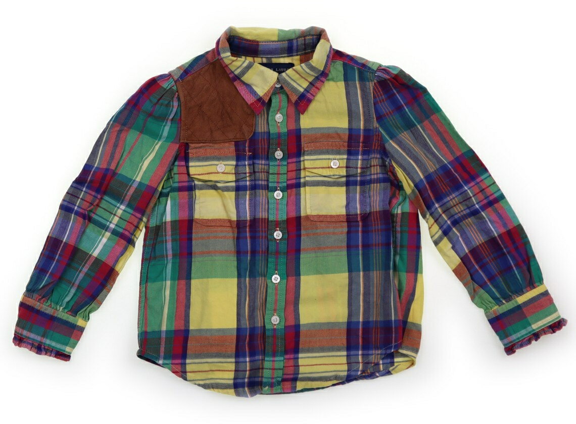 　ブランド 　Ralph Lauren(ラルフローレン) 　カテゴリー 　シャツ・ブラウス 　サイズ 　100サイズ 　色 　マルチカラー・チェック 　状態 　★★★ 　記名 　なし 　ジャンル 　Girl 綿100％。右肩辺りのブラウン部分は牛革。シワ感・洗いざらし感があります。 ＊【状態】【サイズ】に関しての詳しい説明はこちら