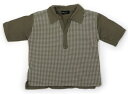 コムサイズム COMME CA ISM Tシャツ・カットソー 110 男の子 ベージュ、白の千鳥柄 子供服 ベビー服 キッズ アウトレット ユーズド 【中古】キ...