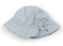 プチバトー PETIT BATEAU 帽子 Hat/Cap 女の子 水色白ストライプ 子供服 ベビー服 キッズ アウトレット ユーズド 【中古】キッズ・ベビー・...