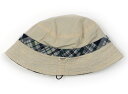 ミキハウス miki HOUSE 帽子 Hat/Cap 男の子 紺白緑チェック/アイボリー、チェック 子供服 ベビー服 キッズ アウトレット ユーズド 【中古】...