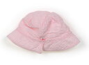 ミキハウス miki HOUSE 帽子 Hat/Cap 女の子 ピンク白チェック/白 子供服 ベビー服 キッズ アウトレット ユーズド 【中古】キッズ・ベビー・...