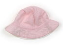 ミキハウス miki HOUSE 帽子 Hat/Cap 女の子 白、ピンクチェック 子供服 ベビー服 キッズ アウトレット ユーズド 【中古】キッズ・ベビー・マ...