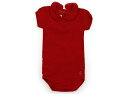 プチバトー PETIT BATEAU ロンパース 70 女の子 赤 子供服 ベビー服 キッズ アウトレット ユーズド 【中古】キッズ・ベビー・マタニティ