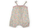 プチバトー PETIT BATEAU カバーオール 60 女の子 ピンク、黄、ミントグリーン、花柄 子供服 ベビー服 キッズ アウトレット ユーズド 【中古】キ...