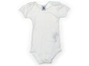 プチバトー PETIT BATEAU ロンパース 70 女の子 白 子供服 ベビー服 キッズ アウトレット ユーズド 【中古】キッズ・ベビー・マタニティ