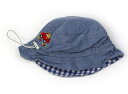 ミキハウス miki HOUSE 帽子 Hat/Cap 男の子 青、紺チェック 子供服 ベビー服 キッズ アウトレット ユーズド 【中古】キッズ・ベビー・マタニ...