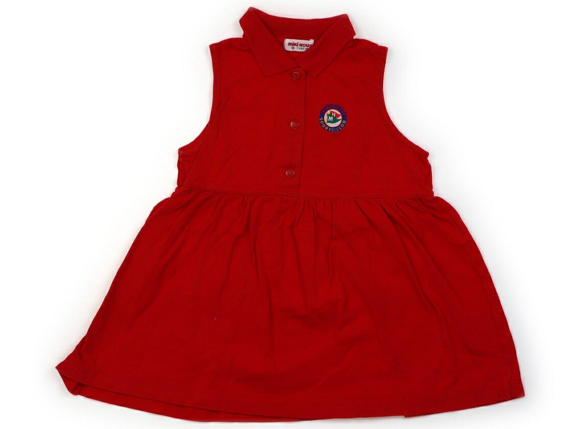ミキハウス miki HOUSE ワンピース 100 女の子 赤 子供服 ベビー服 キッズ アウトレット ユーズド 【中古】キッズ・ベビー・マタニティ