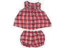 コムサイズム COMME CA ISM 上下セット 80 女の子 赤チェック 子供服 ベビー服 キッズ アウトレット ユーズド 【中古】キッズ・ベビー・マタニテ...