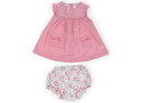 プチバトー PETIT BATEAU 上下セット 60 女の子 ピンク・チェック・花柄 子供服 ベビー服 キッズ アウトレット ユーズド 【中古】キッズ・ベビー...