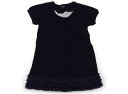 コムサイズム COMME CA ISM ワンピース 100 女の子 ネイビー・ホワイト・ドット 子供服 ベビー服 キッズ アウトレット ユーズド 【中古】キッズ・ベビー・マタニティ(4)
