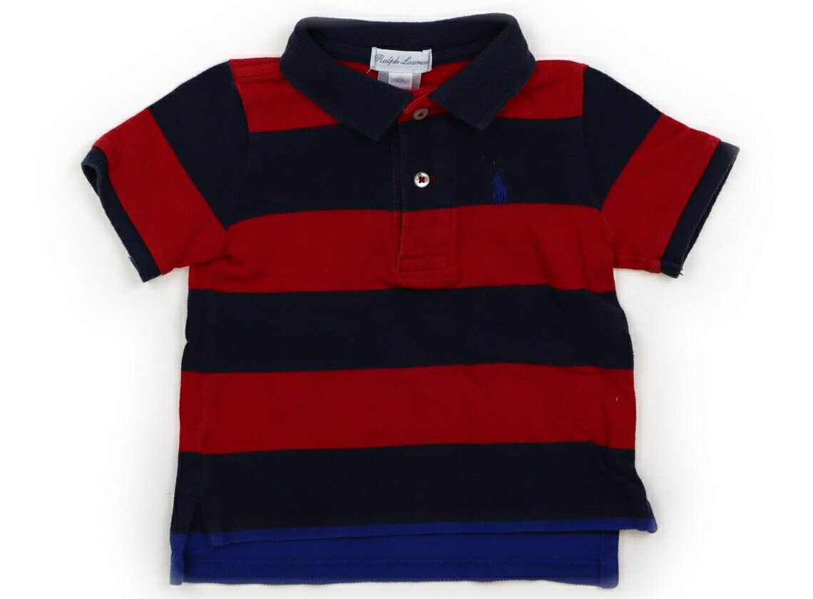 ラルフローレン Ralph Lauren ポロシャツ 80 男の子 紺赤ボーダー 子供服 ベビー服 キッズ アウトレット ユーズド 【中古】キッズ・ベビー・マタニティ