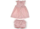 プチバトー PETIT BATEAU 上下セット 80 女の子 パステルピンク 子供服 ベビー服 キッズ アウトレット ユーズド 【中古】キッズ・ベビー・マタニ...