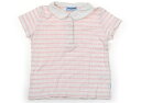 ポンポネット pom ponette ポロシャツ 110 女の子 ホワイト・ピンク 子供服 ベビー服 キッズ アウトレット ユーズド 【中古】キッズ・ベビー・マタニティ