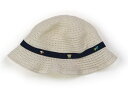 ファミリア familiar 帽子 Hat/Cap 女の子 アイボリー、紺リボン 子供服 ベビー服 キッズ アウトレット ユーズド 【中古】キッズ・ベビー・マタ...