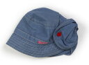 ミキハウス miki HOUSE 帽子 Hat/Cap 女の子 ブルー、ハートボタン 子供服 ベビー服 キッズ アウトレット ユーズド 【中古】キッズ・ベビー・...