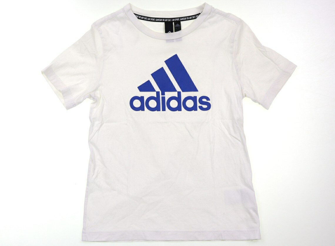 アディダス Adidas Tシャツ・カットソー 50 男の子 白、青 子供服 ベビー服 キッズ アウトレット ユーズド 【中古】キッズ・ベビー・マタニティ