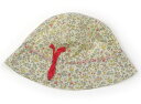 ボンポワン bonpoint 帽子 Hat/Cap 女の子 クリーム色、黄色青花柄 子供服 ベビー服 キッズ アウトレット ユーズド 【中古】キッズ・ベビー・マタニティ