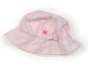ミキハウス miki HOUSE 帽子 Hat/Cap 女の子 ピンク白ストライプ/白、ピンクボーダー 子供服 ベビー服 キッズ アウトレット ユーズド 【中古...
