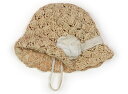 メゾピアノ mezzo piano 帽子 Hat/Cap 女の子 ベージュ、白 子供服 ベビー服 キッズ アウトレット ユーズド 【中古】キッズ・ベビー・マタニ...