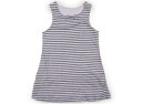 コムサフィユ COMME CA FILLE ワンピース 130 女の子 グレーボーダー 子供服 ベビー服 キッズ アウトレット ユーズド 【中古】キッズ・ベビー・マタニティ(4)