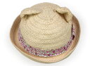 アプレレクール apres les cours 帽子 Hat/Cap 女の子 ベージュ、紫花柄 子供服 ベビー服 キッズ アウトレット ユーズド 【中古】キッズ...