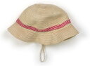 ミキハウス miki HOUSE 帽子 Hat/Cap 女の子 ベージュ、赤チェック 子供服 ベビー服 キッズ アウトレット ユーズド 【中古】キッズ・ベビー・マタニティ