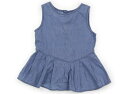 プティマイン petit main チュニック 120 女の子 水色 子供服 ベビー服 キッズ アウトレット ユーズド 【中古】キッズ・ベビー・マタニティ(4)