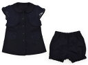 コムサフォセット COMME CA FOSSETTE 上下セット 80 女の子 ネイビー 子供服 ベビー服 キッズ アウトレット ユーズド 【中古】キッズ・ベビ...