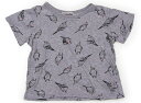 ラブ&ピース&マネー Love&Peace&Money Tシャツ・カットソー 120 女の子 グレー、インコ 子供服 ベビー服 キッズ アウトレット ユーズド 【中古】キッズ・ベビー・マタニティ