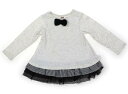ジャンクストア JUNK STORE チュニック 80 女の子 ライトグレー、黒 子供服 ベビー服 キッズ アウトレット ユーズド 【中古】キッズ・ベビー・マタ...