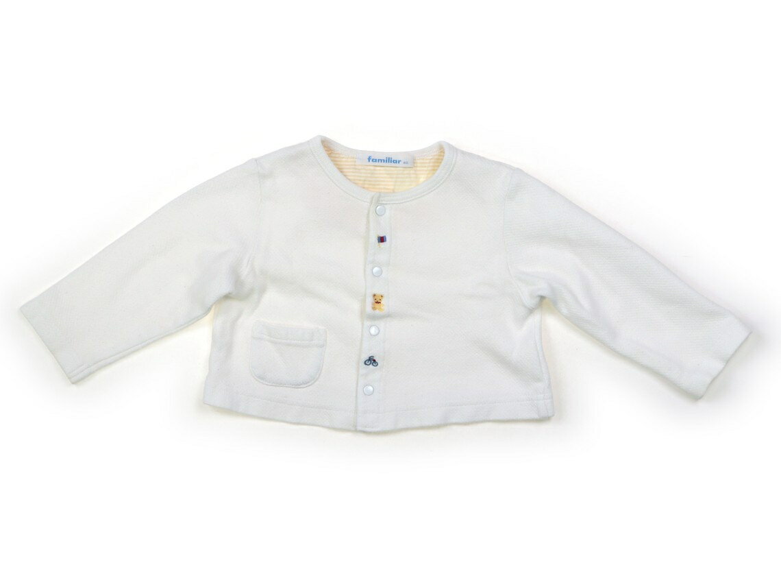 ファミリア familiar カーディガン 80 女の子 ホワイト 子供服 ベビー服 キッズ アウトレット ユーズド 【中古】キッズ・ベビー・マタニティ