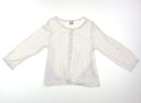 プティマイン petit main カーディガン 120 女の子 オフホワイト 子供服 ベビー服 キッズ アウトレット ユーズド 【中古】キッズ・ベビー・マタニティ