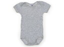 プチバトー PETIT BATEAU ロンパース 60 女の子 グレー 子供服 ベビー服 キッズ アウトレット ユーズド 【中古】キッズ・ベビー・マタニティ