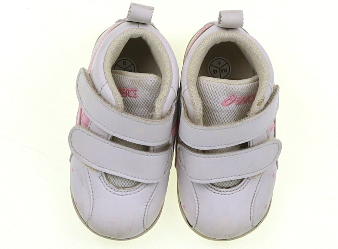 Sneakers - アシックス Asics スニーカー 靴13cm～ 女の子 ホワイト・ピンク・星 子供服 ベビー服 キッズ アウトレット ユーズド 【中古】キッズ・ベビー・マタニティ