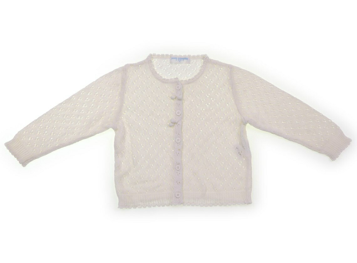 ポンポネット pom ponette カーディガン 90 女の子 オフホワイト 子供服 ベビー服 キッズ アウトレット..