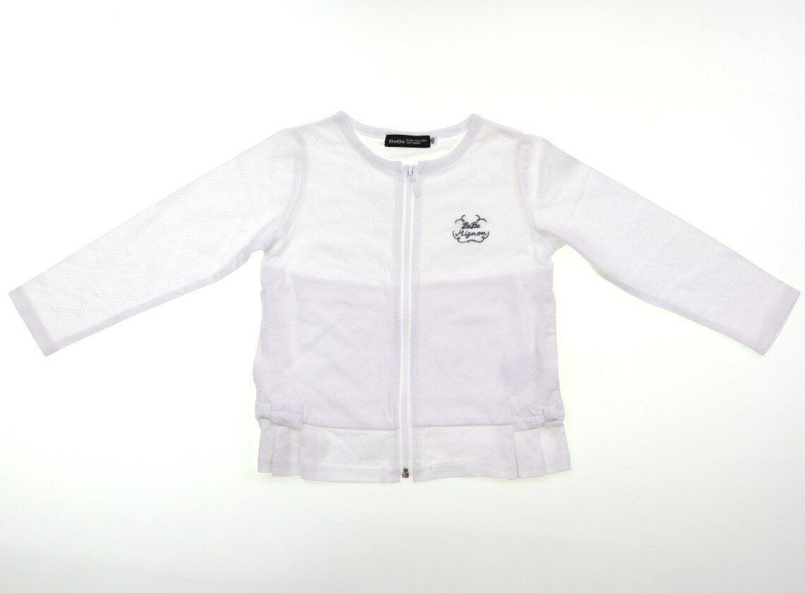べべ BeBe パーカー 100 女の子 白 子供服 ベビー服 キッズ アウトレット ユーズド 【中古】キッズ・ベビー・マタニティ